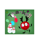 Cute cherry Christmas ＆ New Year party（個別スタンプ：20）