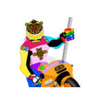 Moto Race Rainbow-colored Riders 8 @02（個別スタンプ：6）
