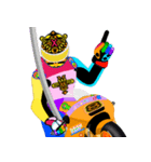 Moto Race Rainbow-colored Riders 8 @02（個別スタンプ：21）
