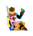 Moto Race Rainbow-colored Riders 8 @02（個別スタンプ：25）
