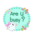 English text conversation by cute tooth（個別スタンプ：17）