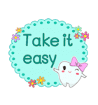 English text conversation by cute tooth（個別スタンプ：24）