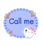 English text conversation by cute tooth（個別スタンプ：26）