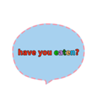 [artshop] What to eat？ (En)CS G（個別スタンプ：1）