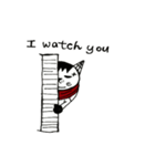 where is cat Aber（個別スタンプ：7）