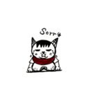 where is cat Aber（個別スタンプ：8）