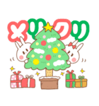 クリスマスうさぎ【カップルでメリクリ！】（個別スタンプ：3）