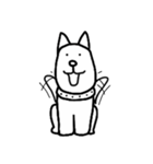 Quiet dog " Muen "（個別スタンプ：29）