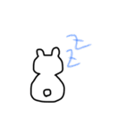 White rabbit sometimes black（個別スタンプ：3）