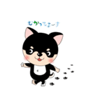 くろチワワのまめちゃんスタンプ♪NO.2（個別スタンプ：32）