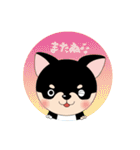 くろチワワのまめちゃんスタンプ♪NO.2（個別スタンプ：40）