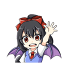表情で伝える黒雲アマネ（個別スタンプ：1）
