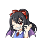 表情で伝える黒雲アマネ（個別スタンプ：6）