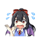 表情で伝える黒雲アマネ（個別スタンプ：7）