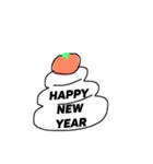 クリスマスプ＆NEWYEAR〜ゆるい絵（個別スタンプ：5）