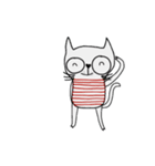 Oh my Cat, Strong and happy. AnimatedEng（個別スタンプ：9）