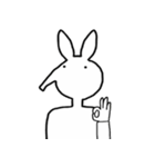 A long nose rabbit（個別スタンプ：4）