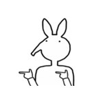 A long nose rabbit（個別スタンプ：8）