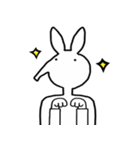 A long nose rabbit（個別スタンプ：15）