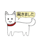 ぽよりん と しらじら犬（個別スタンプ：12）