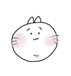 白いねこのしゅしゅ。（個別スタンプ：5）