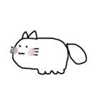 白いねこのしゅしゅ。（個別スタンプ：18）