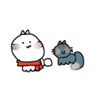 白いねこのしゅしゅ。（個別スタンプ：28）