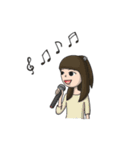 Long Face Boy And Round Face Girl (Eng)（個別スタンプ：35）