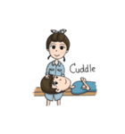 Long Face Boy And Round Face Girl (Eng)（個別スタンプ：36）