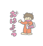 幸せな女の子や動物たち（個別スタンプ：3）