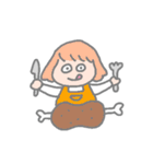 幸せな女の子や動物たち（個別スタンプ：19）