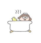 幸せな女の子や動物たち（個別スタンプ：22）