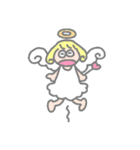 幸せな女の子や動物たち（個別スタンプ：32）