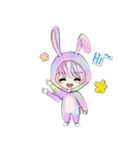Ammieka bunny girl（個別スタンプ：14）