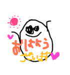 asa no oekaki tegakimoji（個別スタンプ：1）