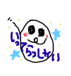 asa no oekaki tegakimoji（個別スタンプ：34）