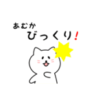 あむかさん用しろねこ（個別スタンプ：24）