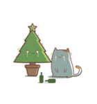 Christmas tree and Fat cat（個別スタンプ：13）