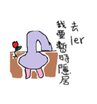 mushroom chicken and mushroom rabbit（個別スタンプ：16）