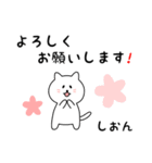 しおんさん用しろねこ（個別スタンプ：3）