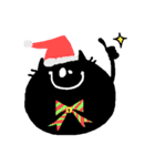 黒猫シャンティのクリスマス＆お正月（個別スタンプ：4）