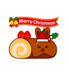 動く！チョコうさぎのクリスマス●8（個別スタンプ：9）