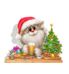 Merry Christmas cats and dogs（個別スタンプ：6）