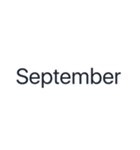シンプルな日付【9月】（個別スタンプ：2）