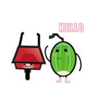 Watermelon Grandpa and Grandma（個別スタンプ：9）