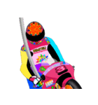 Moto Race Rainbow-colored Riders 3 @08（個別スタンプ：5）