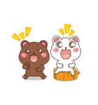 茶クマさんと白クマさん（個別スタンプ：20）