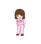 美術部ツナギ女子（個別スタンプ：2）