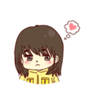美術部ツナギ女子（個別スタンプ：6）