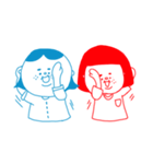 The obese siblings daily - First version（個別スタンプ：7）